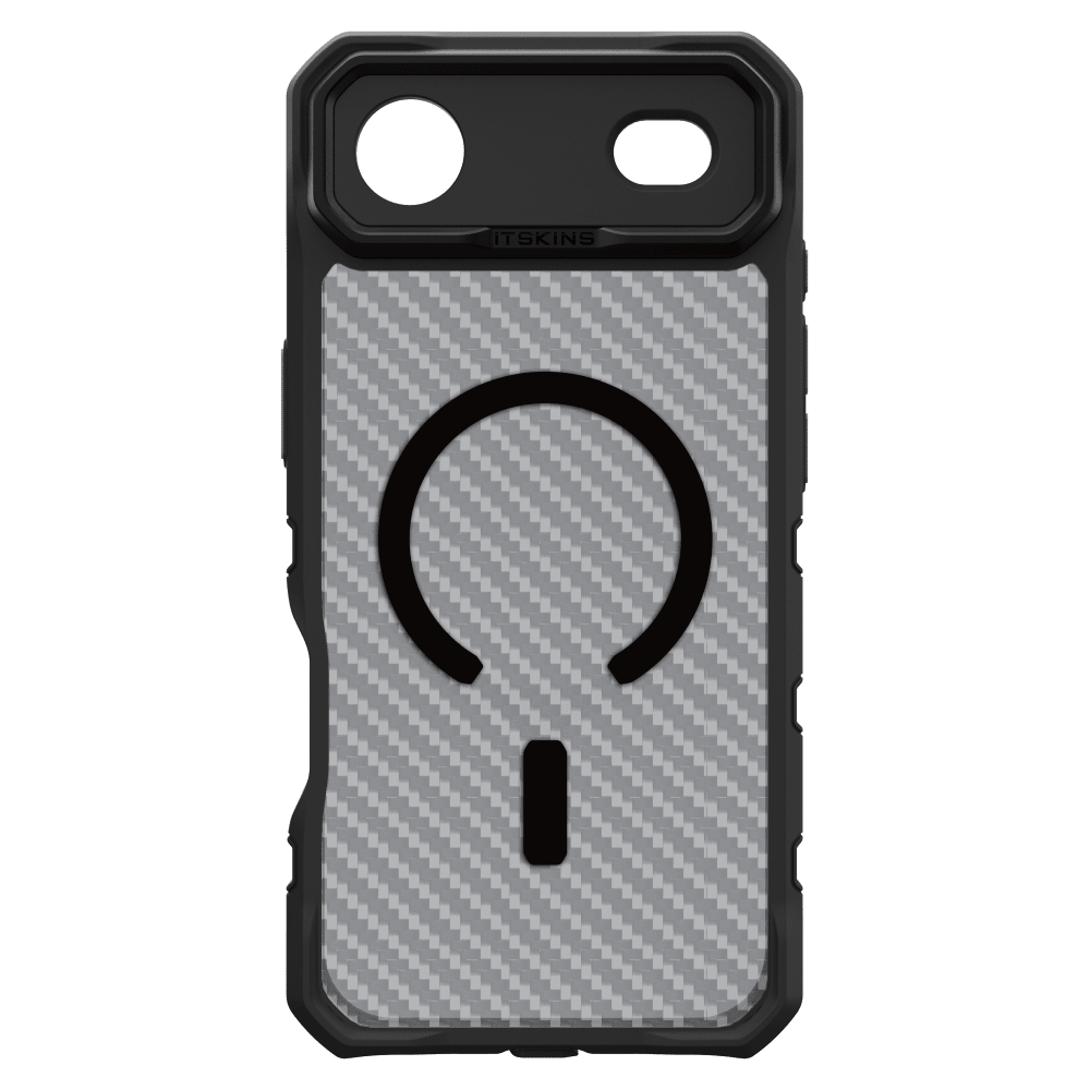 Alt View 3. Itskins - ITSKINS - Supreme_R Tek MagSafe Case for Apple iPhone Air - Black - Black.