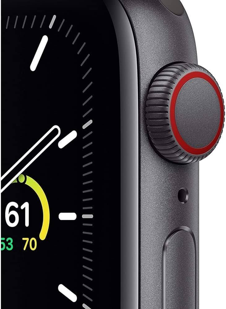 Angle. Apple - Refurbished Watch SE (2020) 1st Gen 44mm A2352 (GPS Only, No Cellular) - Space Gray.