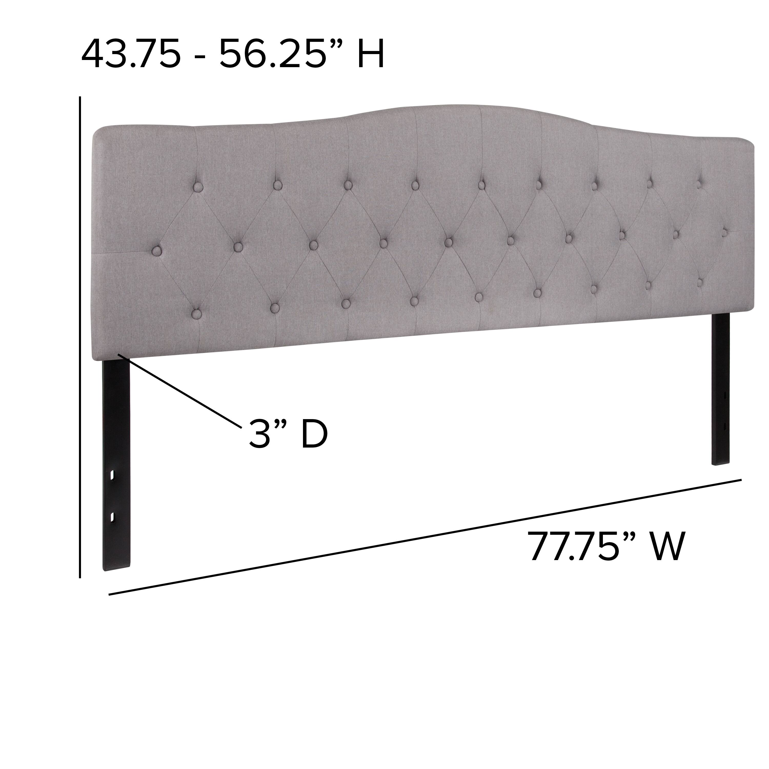 43.75 - 56.25" H  
3" D  
77.75" W