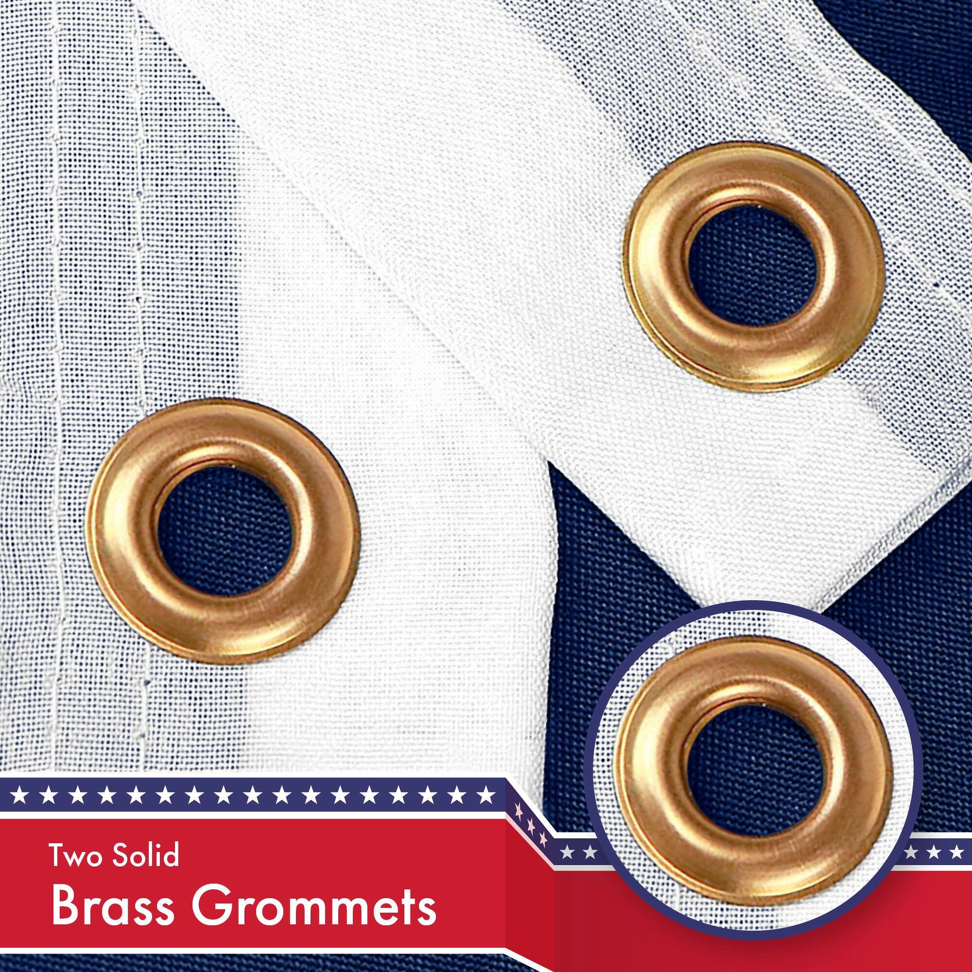 Two Solid Brass Grommets