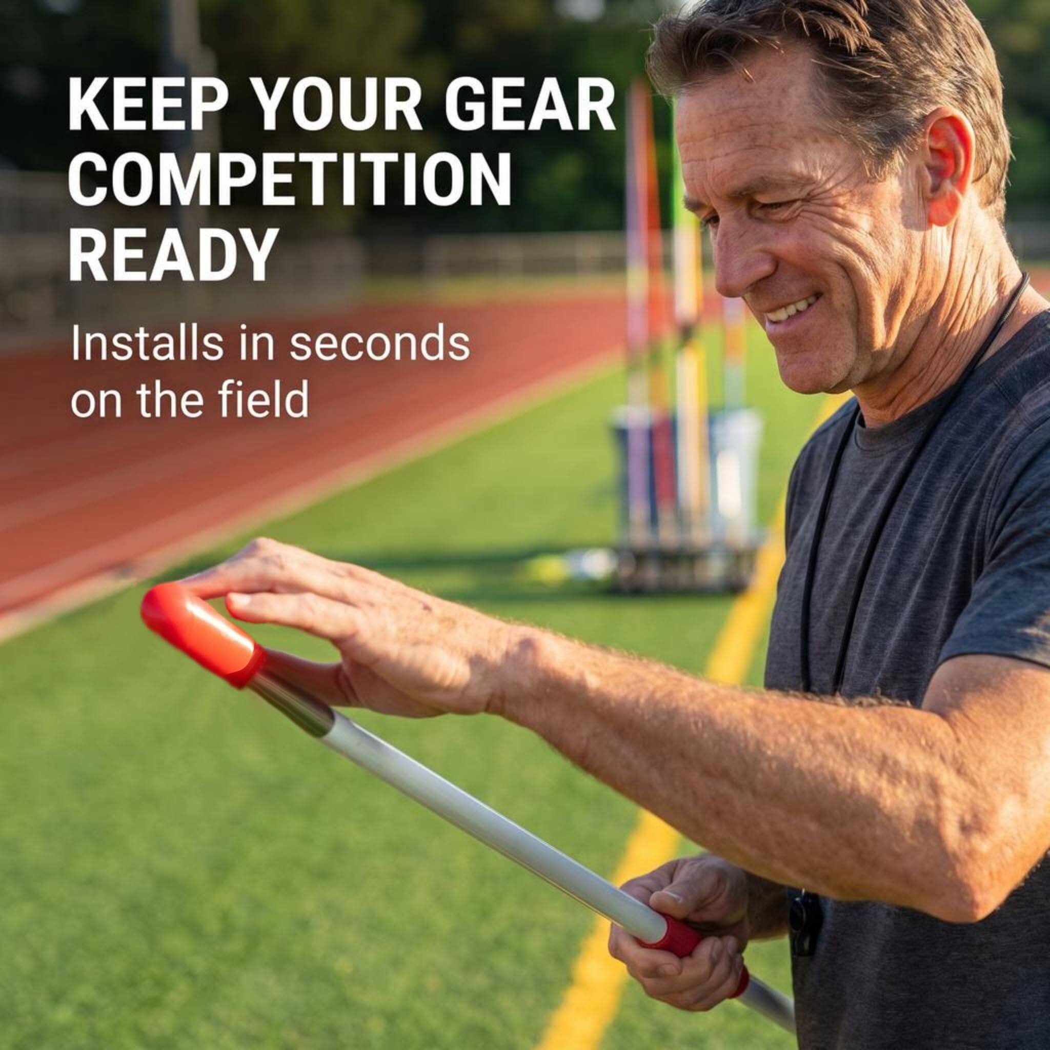 KEEP YOUR GEAR COMPETITION READY  
Installs in seconds on the field