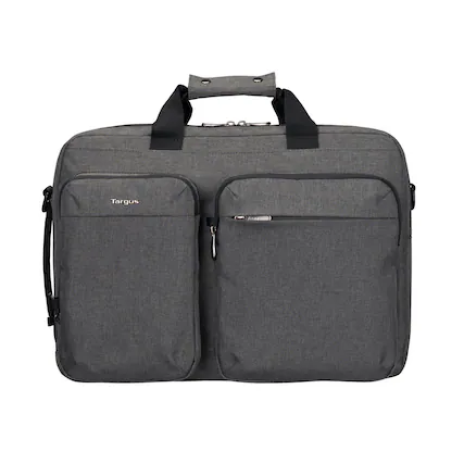 Front. Targus - 15-16” Hybrid Briefcase Backpack - Gray.