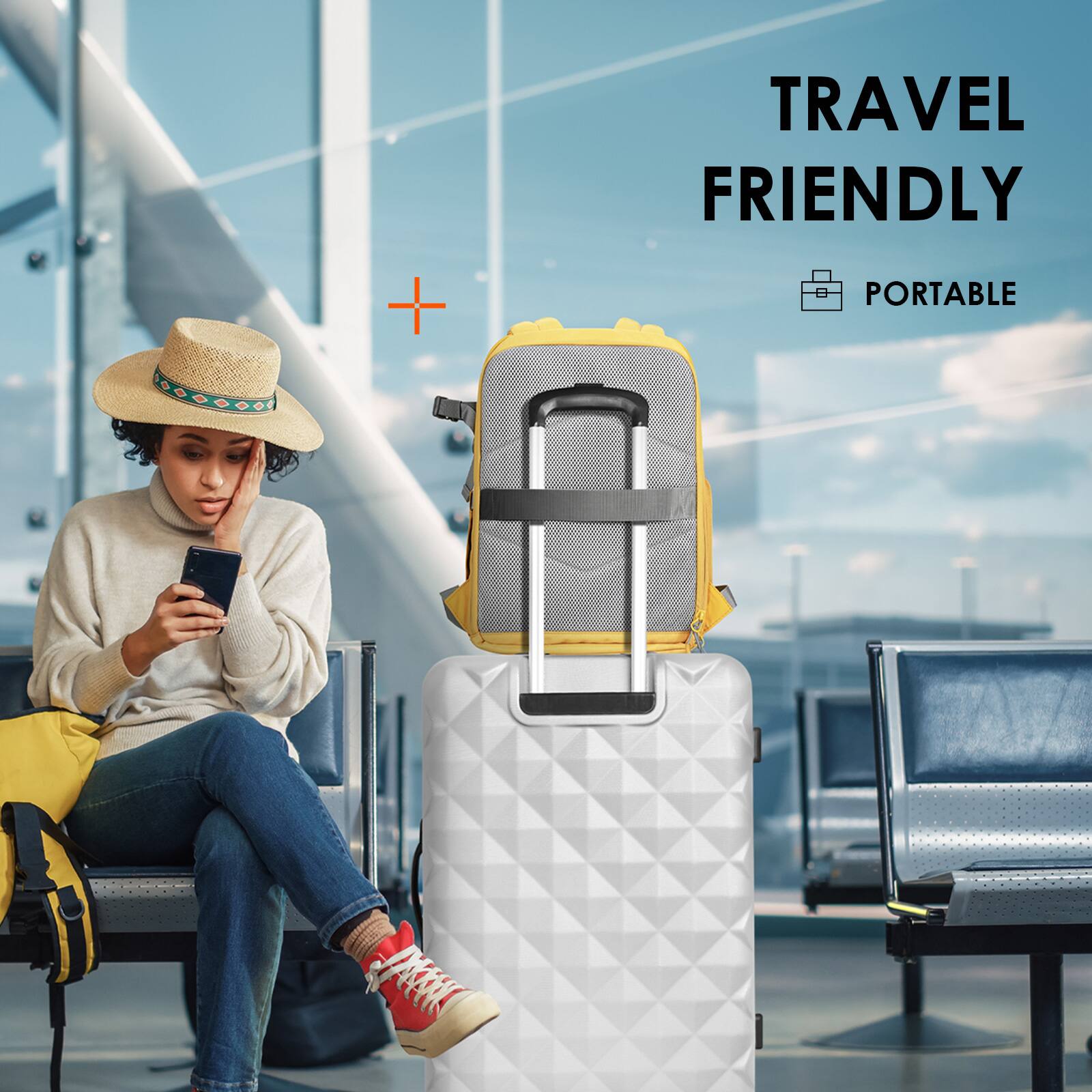 TRAVEL FRIENDLY  
PORTABLE