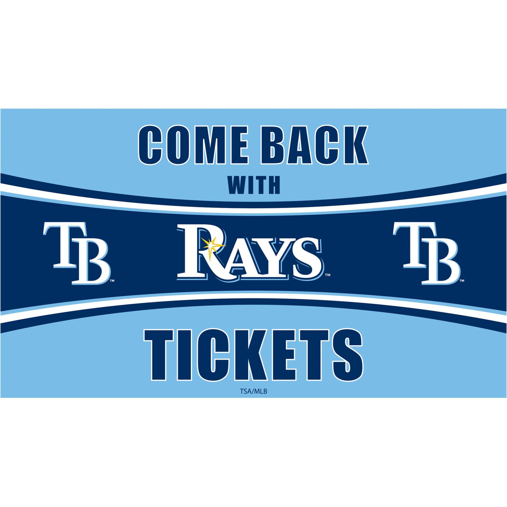 Evergreen Enterprises - Tampa Bay Rays 28" x 16" Come Back With Tickets Indoor/Outdoor Trapper Mat - Multicolor