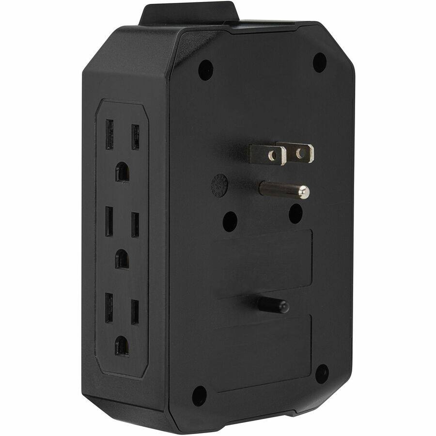 Alt View 2. Tripp Lite - Tripp Lite series Protect It! SK62SL 6-Outlets Surge Suppressor/Protector - Phone, Tablet, Computer, Household - Black.