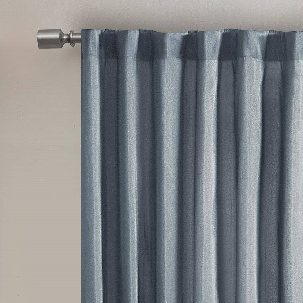 Alt View 1. BreeBe - Curtain Panel(Only 1 Pc Panel) - Blue.