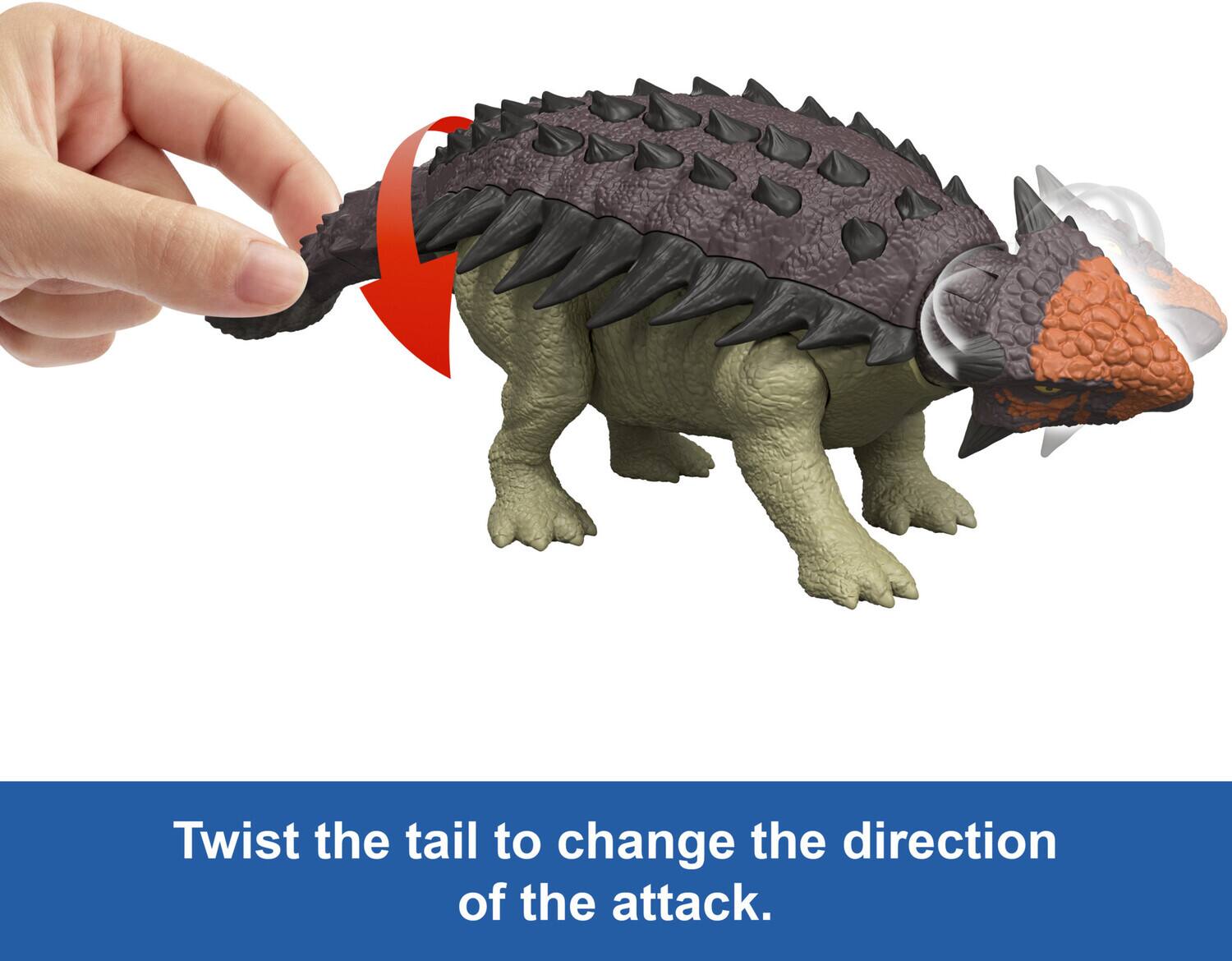 Twist the tail to change the direction of the attack.