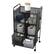Alt View 12. Mind Reader - Cart with Drawers, Laundry Organizer, Utility Cart, Bathroom, Kitchen, Metal Mesh, 16"L x 11"W x 29"H - Black.