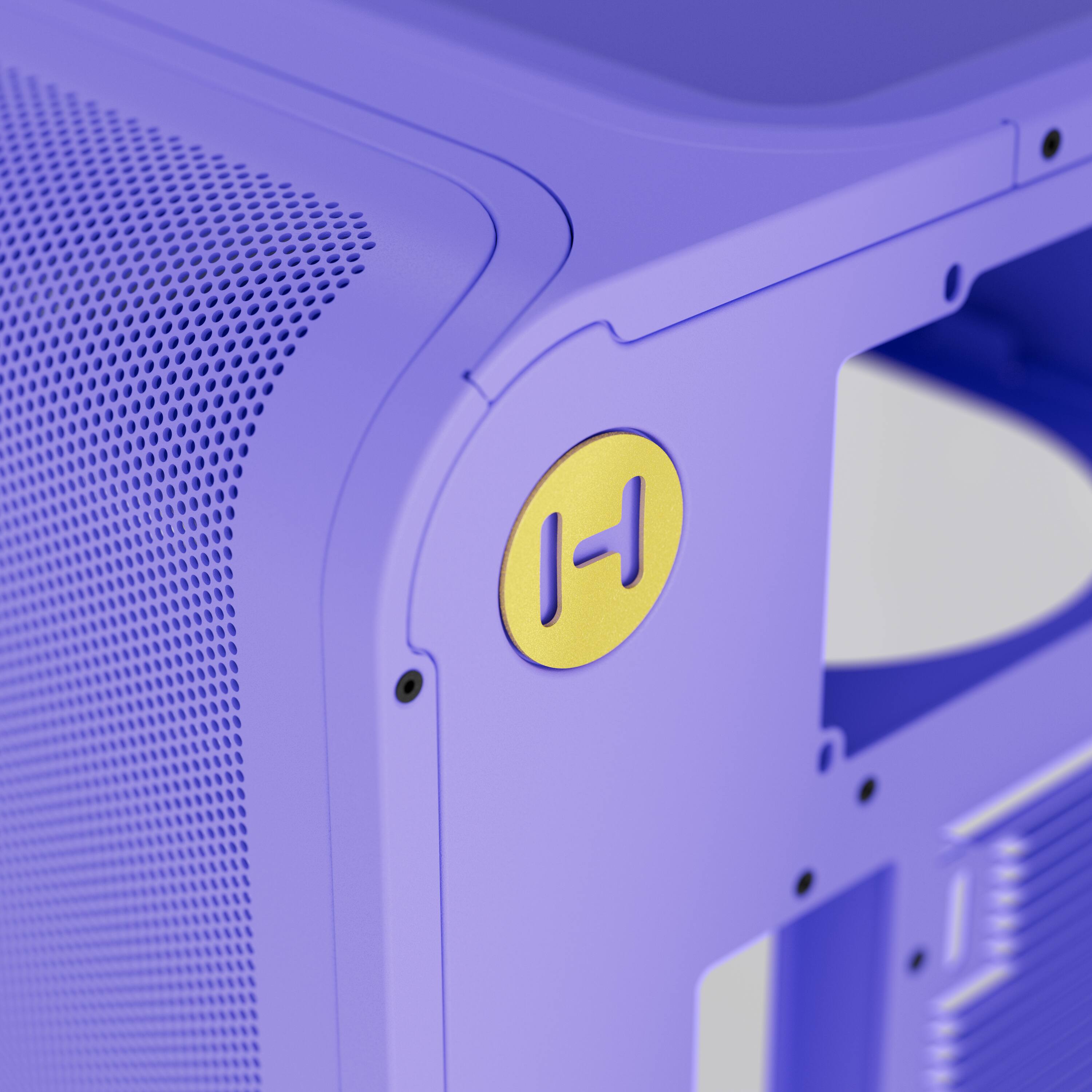 Back. HYTE - HYTE X50 Modern Performance ATX Mid-Tower PC Gaming Case - Taro Milk.