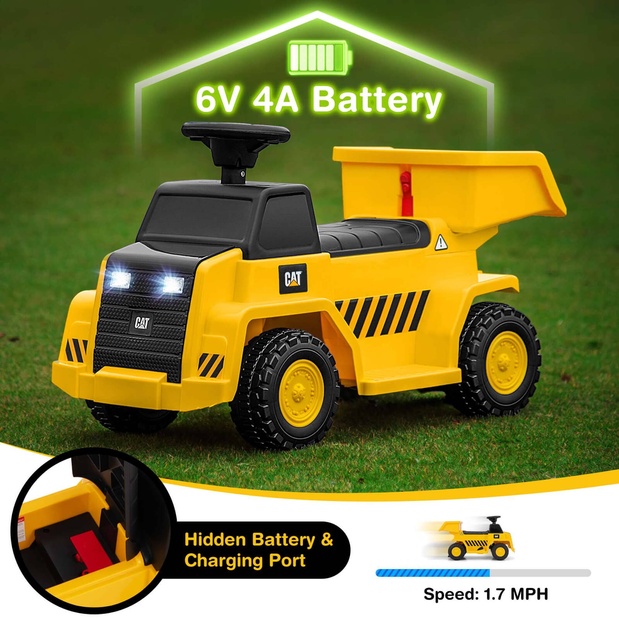 6V 4A Battery

Hidden Battery & Charging Port

Speed: 1.7 MPH