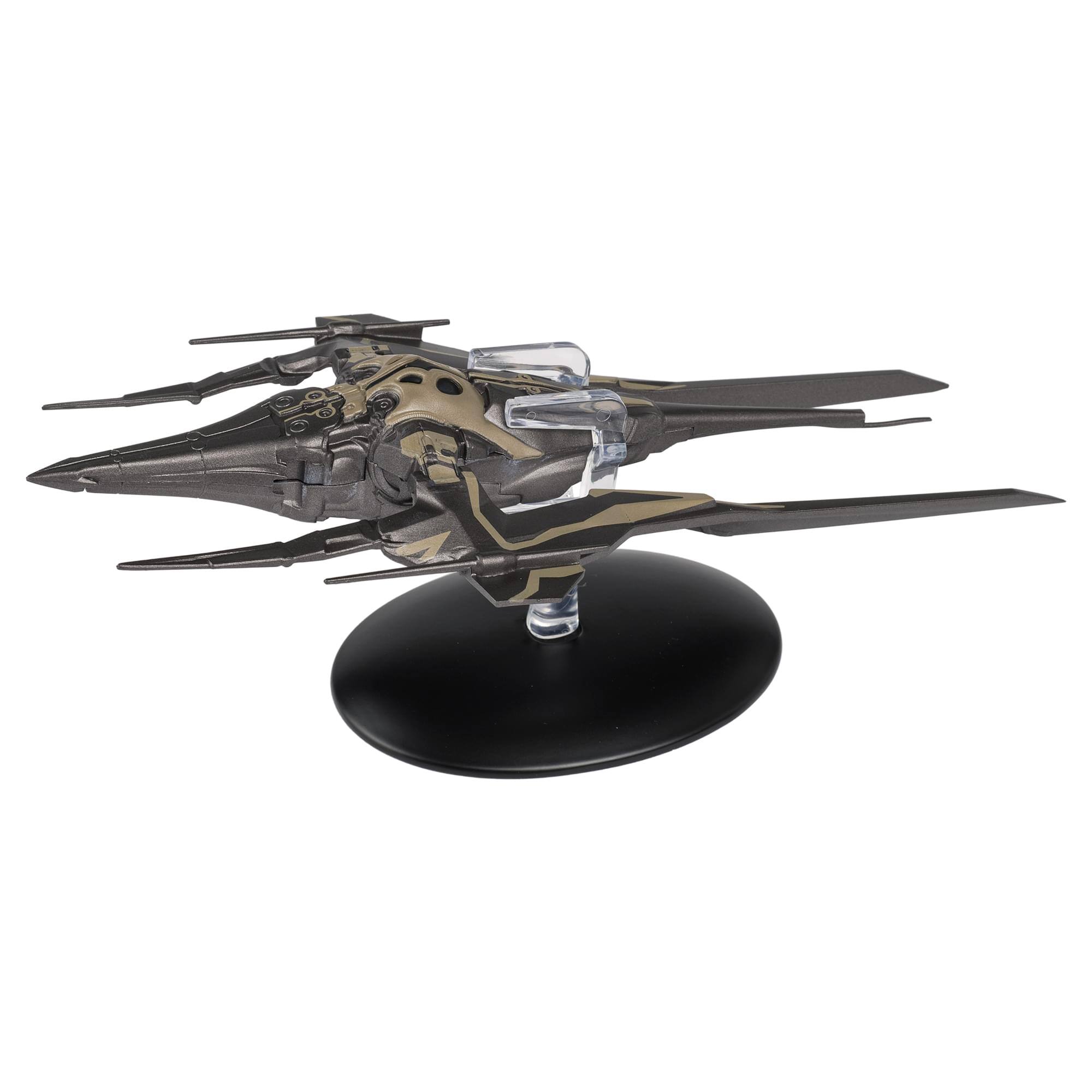 Alt View 2. Eaglemoss - Eaglemoss Star Trek Ship Replica | Altamid Swarm Ship - Black.