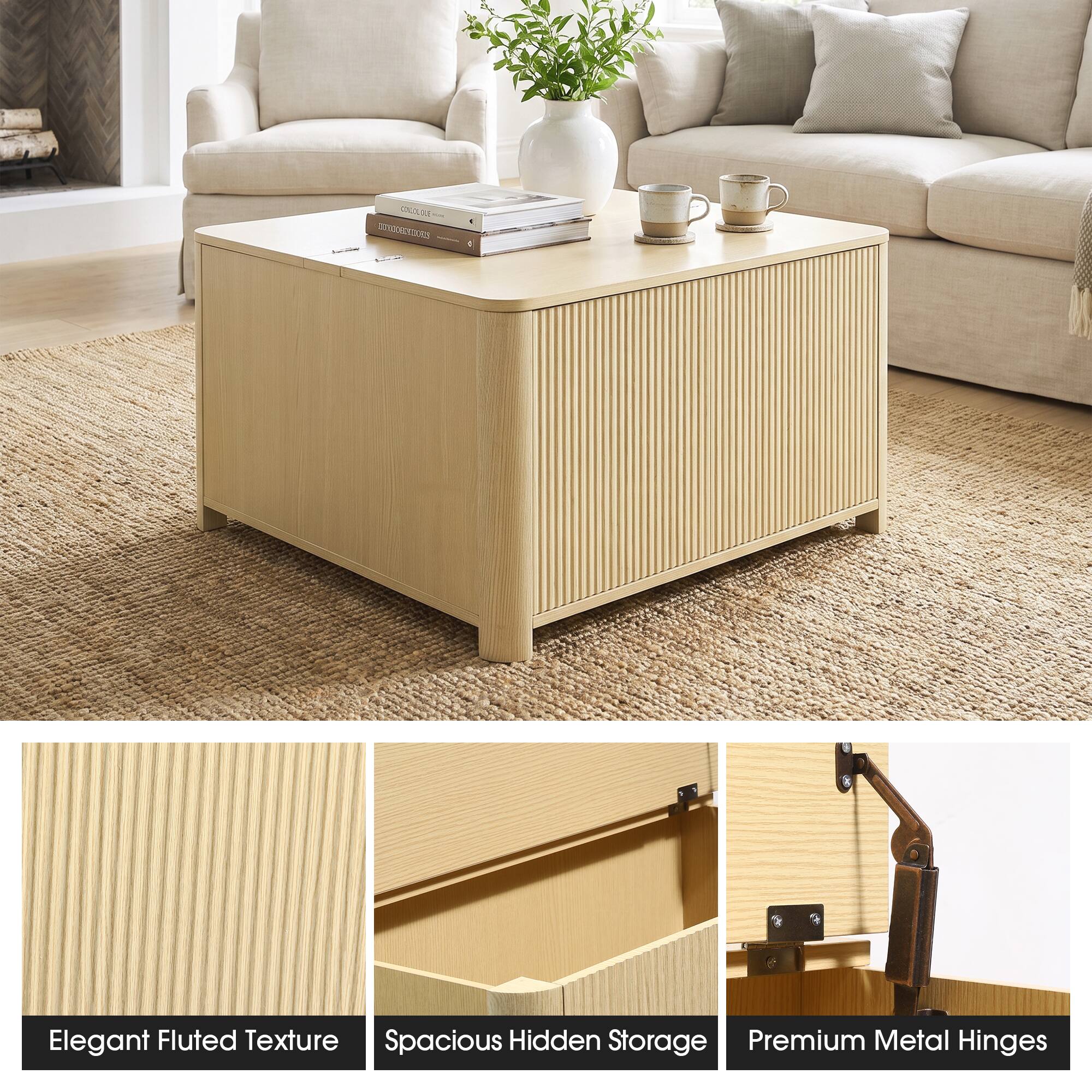CONCOLORE EXTROORDADORS

Elegant Fluted Texture
Spacious Hidden Storage
Premium Metal Hinges