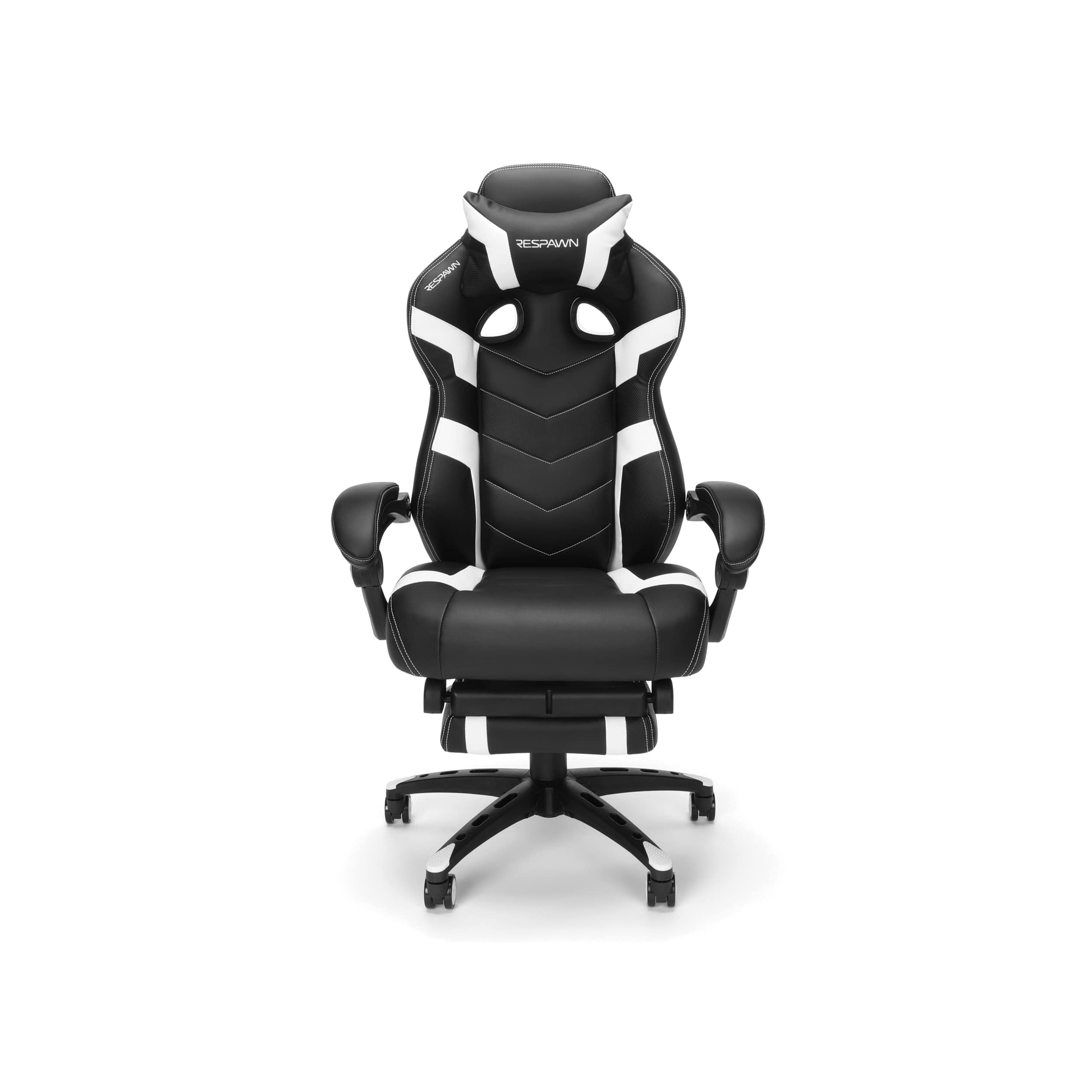 Respawn Products - RESPAWN 110 Pro Gaming Chair - Gaming Chair with Footrest, Ergonomic Computer Desk Chair - White - 51.2
