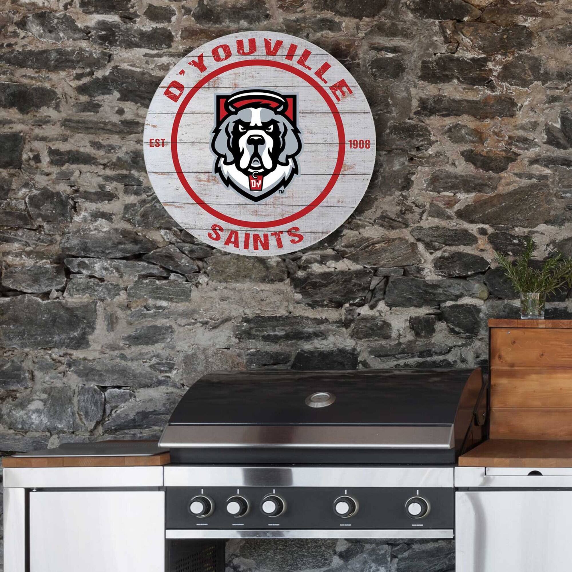 D'YOUVILLE  
EST 1908  
SAINTS