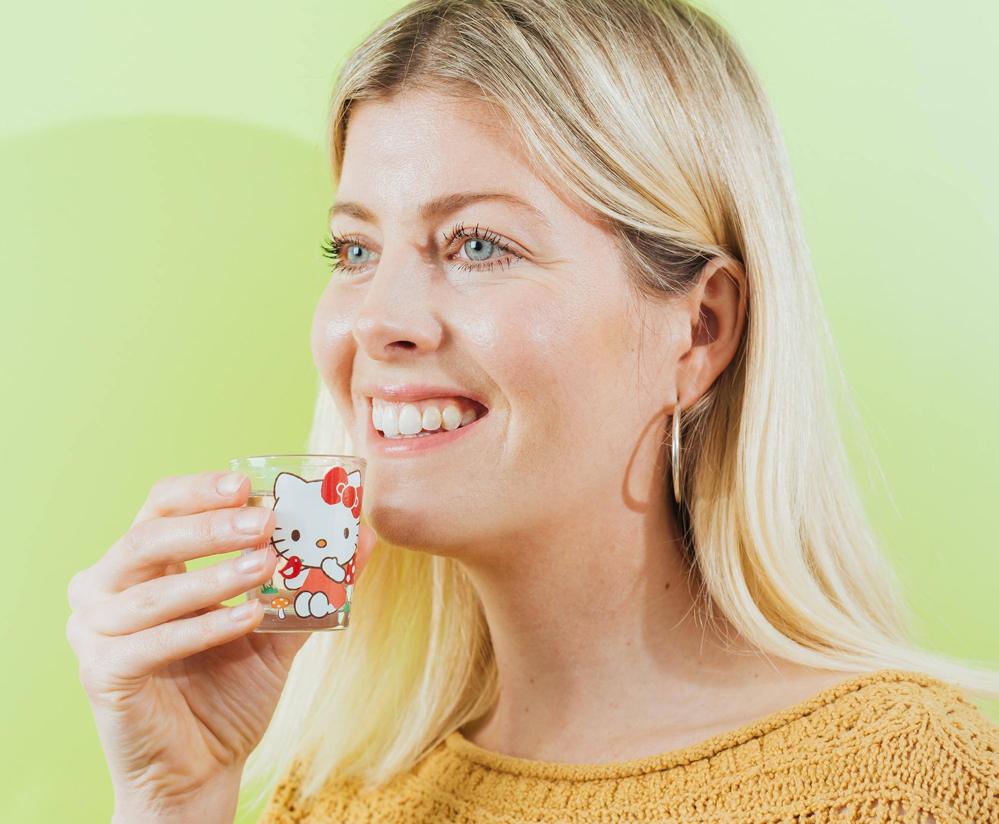 Alt View 5. Silver Buffalo - Sanrio Hello Kitty Mushrooms 2-Ounce Mini Shot Glasses | Set of 4 - Red.