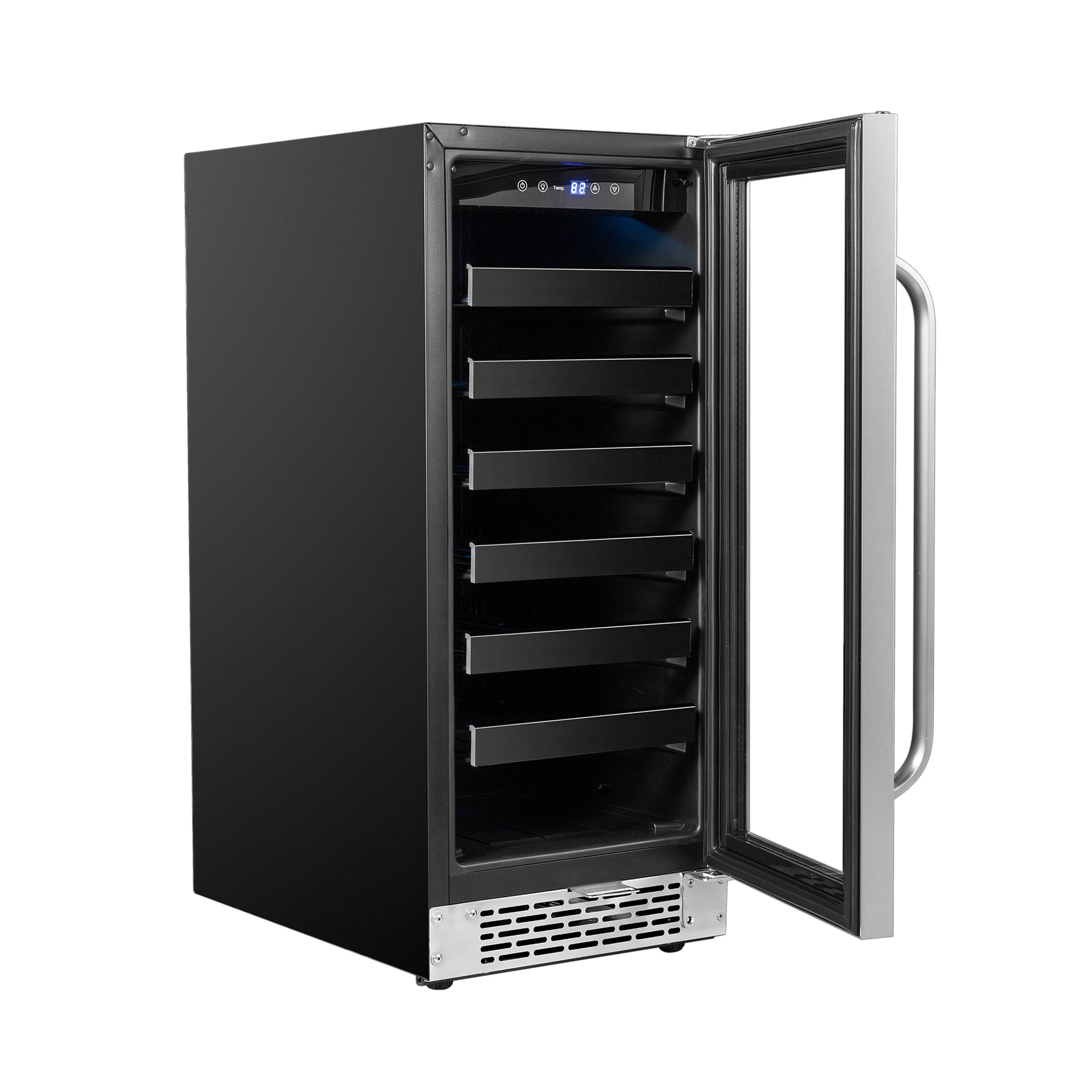 Alt View 14. Whynter - Whynter BWR-308SB 15 inch Built-In 33 Bottle Undercounter Stainless Steel Wine Refrigerator - Stainless Steel.