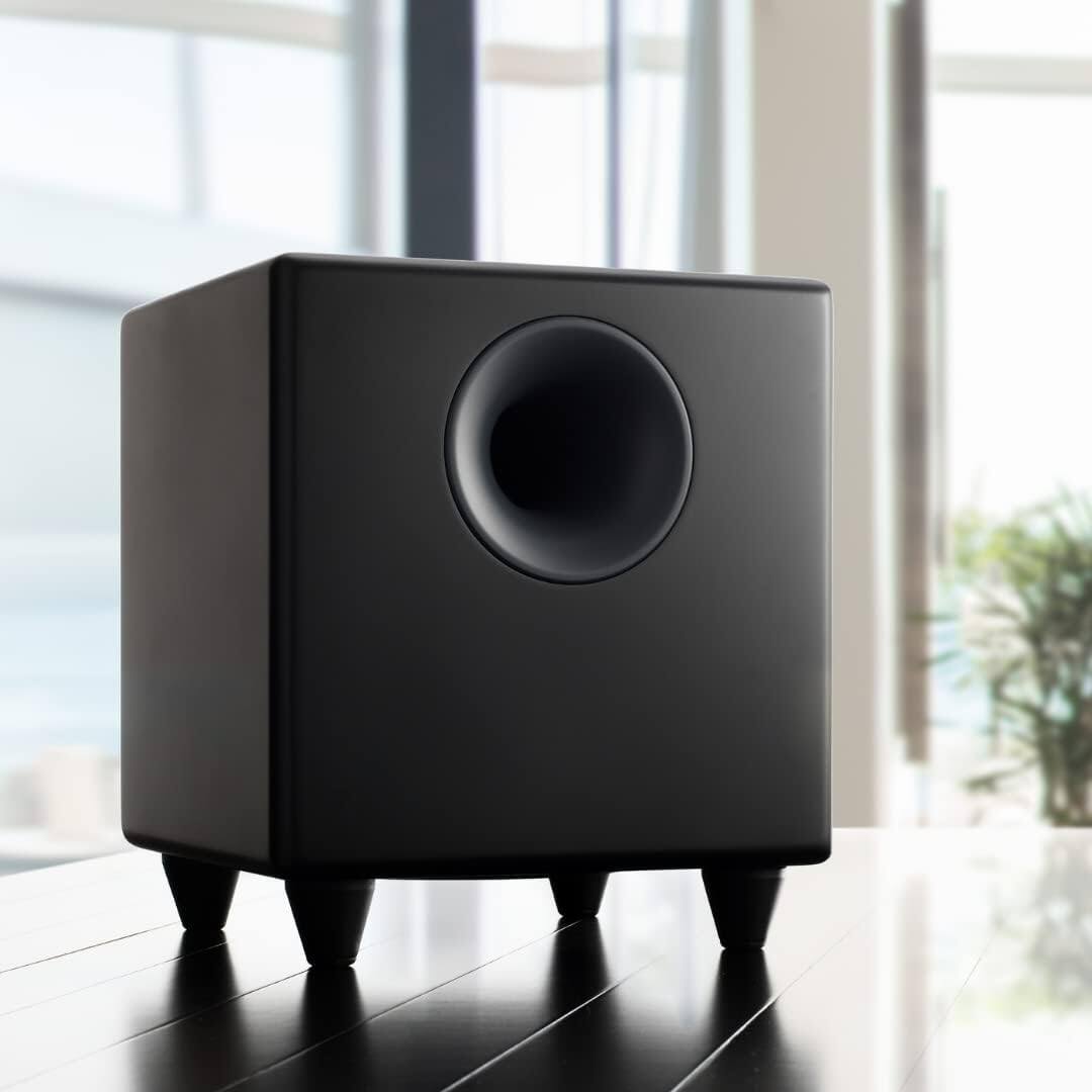 Angle. Audioengine - S8 Wireless Subwoofer - Black.
