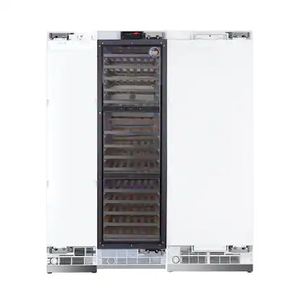 Front. Kucht - 72 in. Panel‑Ready Refrigeration Set — 30. in. Refrigerator, 18 in. Freezer & 24 in. Wine Cooler, Counter‑Dept - Panel Ready.