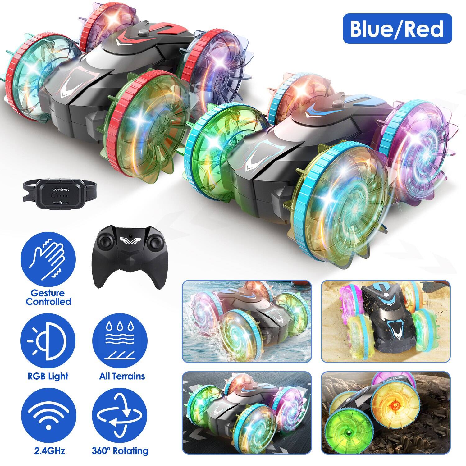 Blue/Red Connol G  
Gesture Controlled RGB Light  
All Terrains  
2.4GHz  
360° Rotating