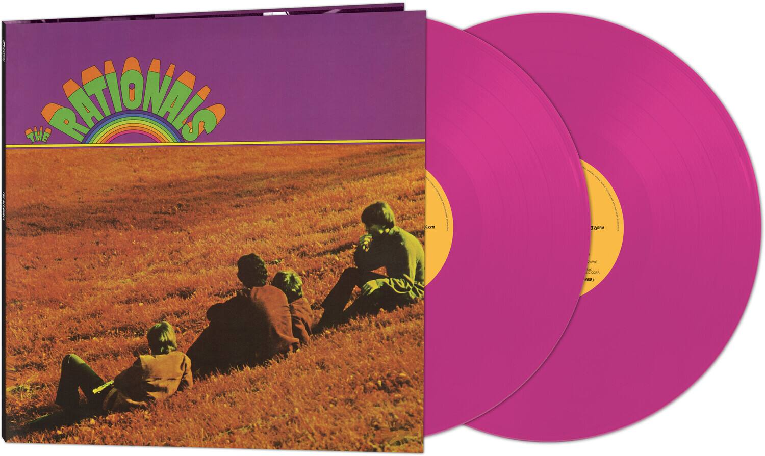 Sure, here is the corrected and grouped text from the image:

---

**Front Cover:**

- THE RATIONALS

**Vinyl Label:**

- 3145881
- 33 1/3 RPM
- Copyrighted
- RCA RECORDS
- 1968

**Additional Text (from the image):**

- SALIONAGS
- A 3 Sned Sar 1 - 10

---