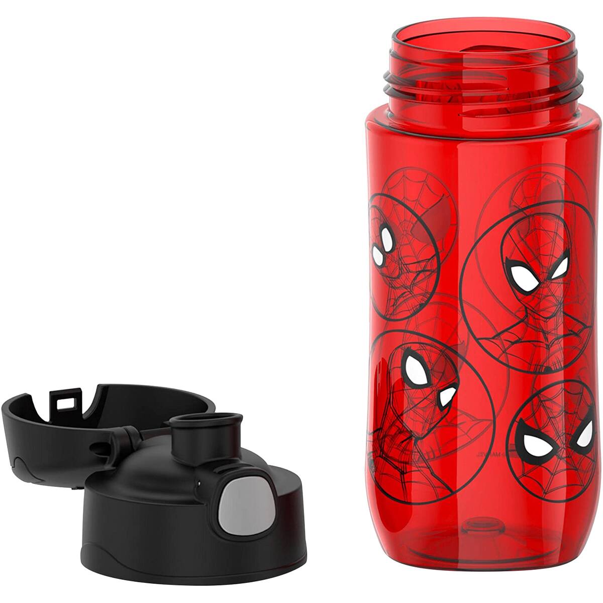 Alt View 3. Thermos - Thermos 16 oz. Kid's Funtainer Plastic Water Bottle w/ Spout Lid - Spider-Man - Spider-Man.
