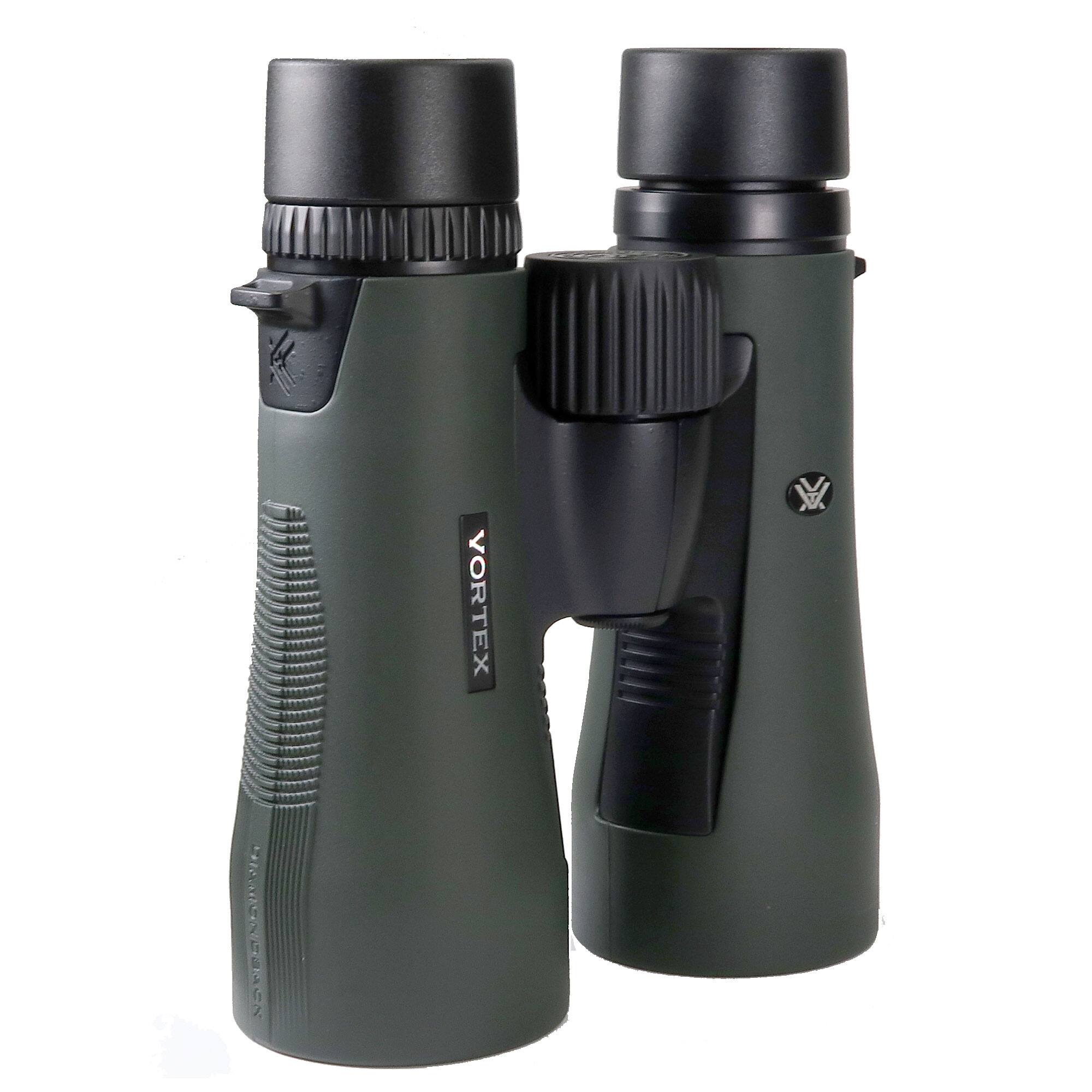 Left. Vortex - Vortex 10x50 Diamondback HD Binoculars DB-216 with Top Professional Cleaning Kit - Green.