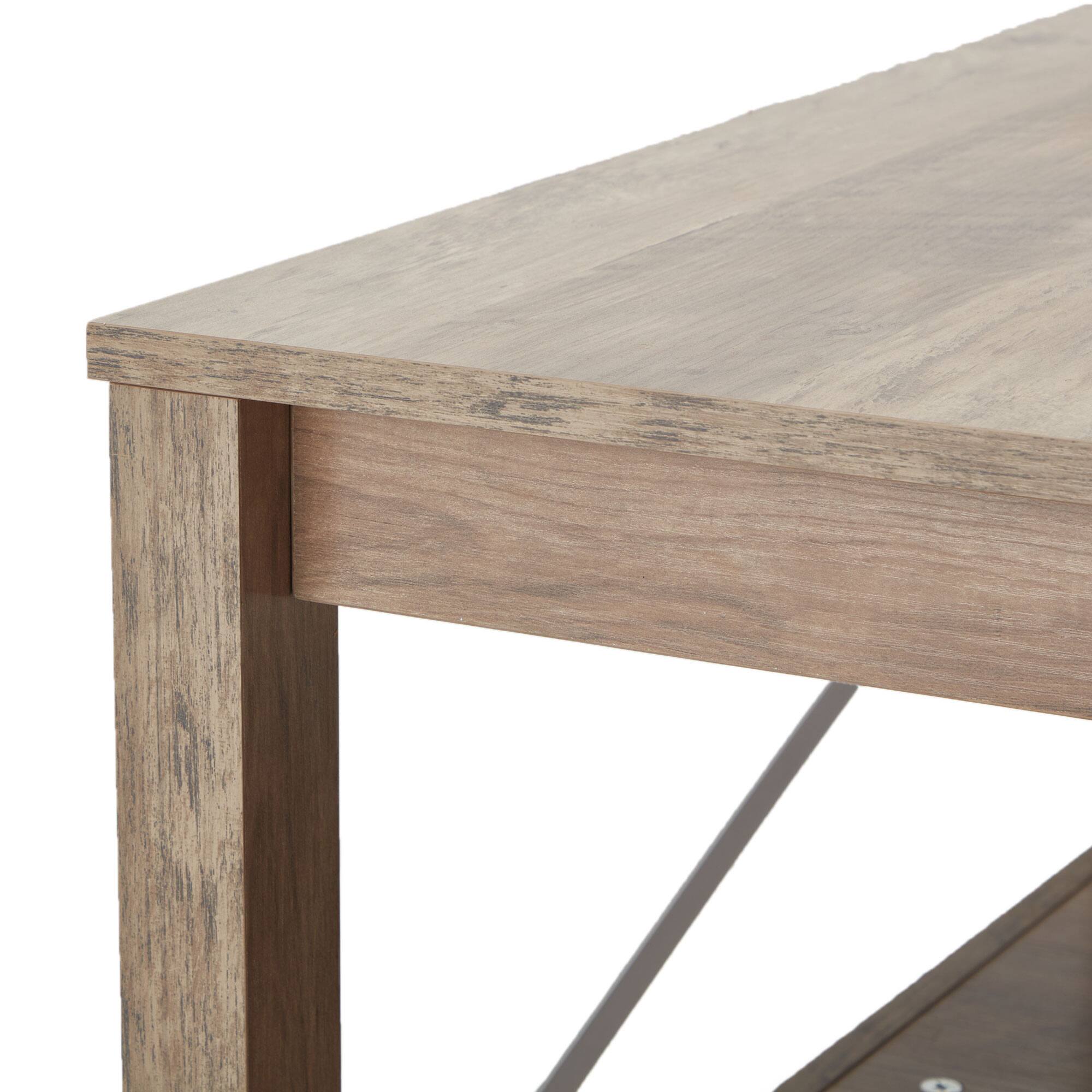 Alt View 5. JOMEED - JOMEED 31.5" Square Coffee Table Modern Farmhouse Living Room Furniture, Beige - Beige.