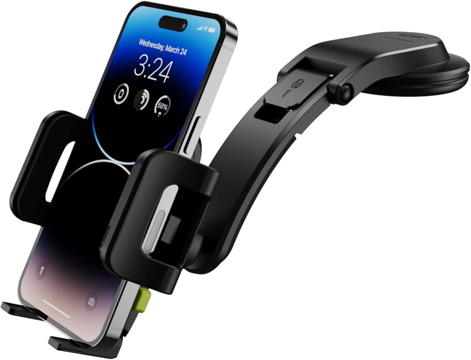 Bracketron - TripGrip 1.0 Low Profile Cell Phone Mount for Car Dashboard - Black