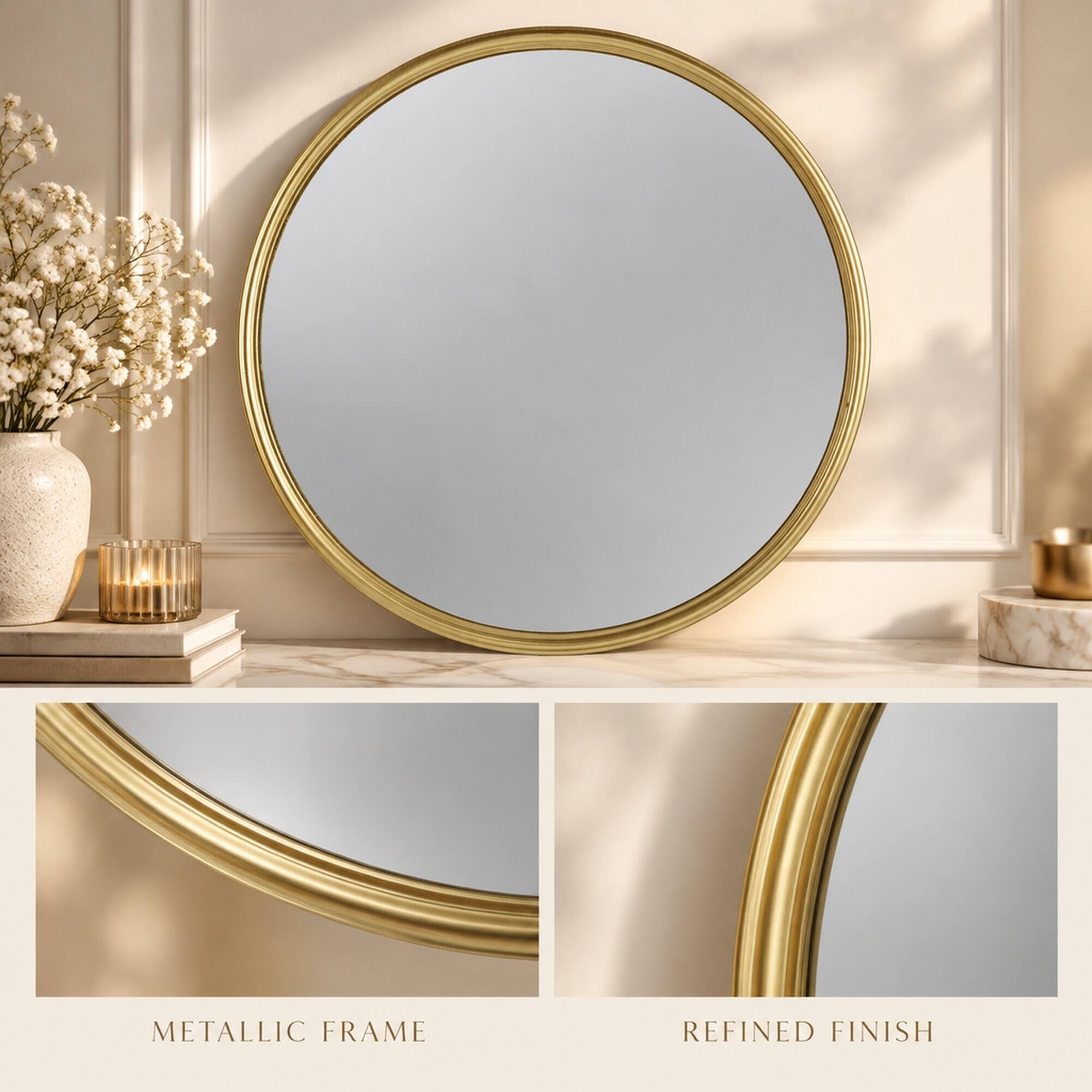 METALLIC FRAME  
REFINED FINISH