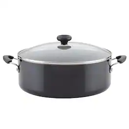Mirfee - 8 Quart Nonstick Dutch Oven Stockpot, Dishwasher Safe - Black