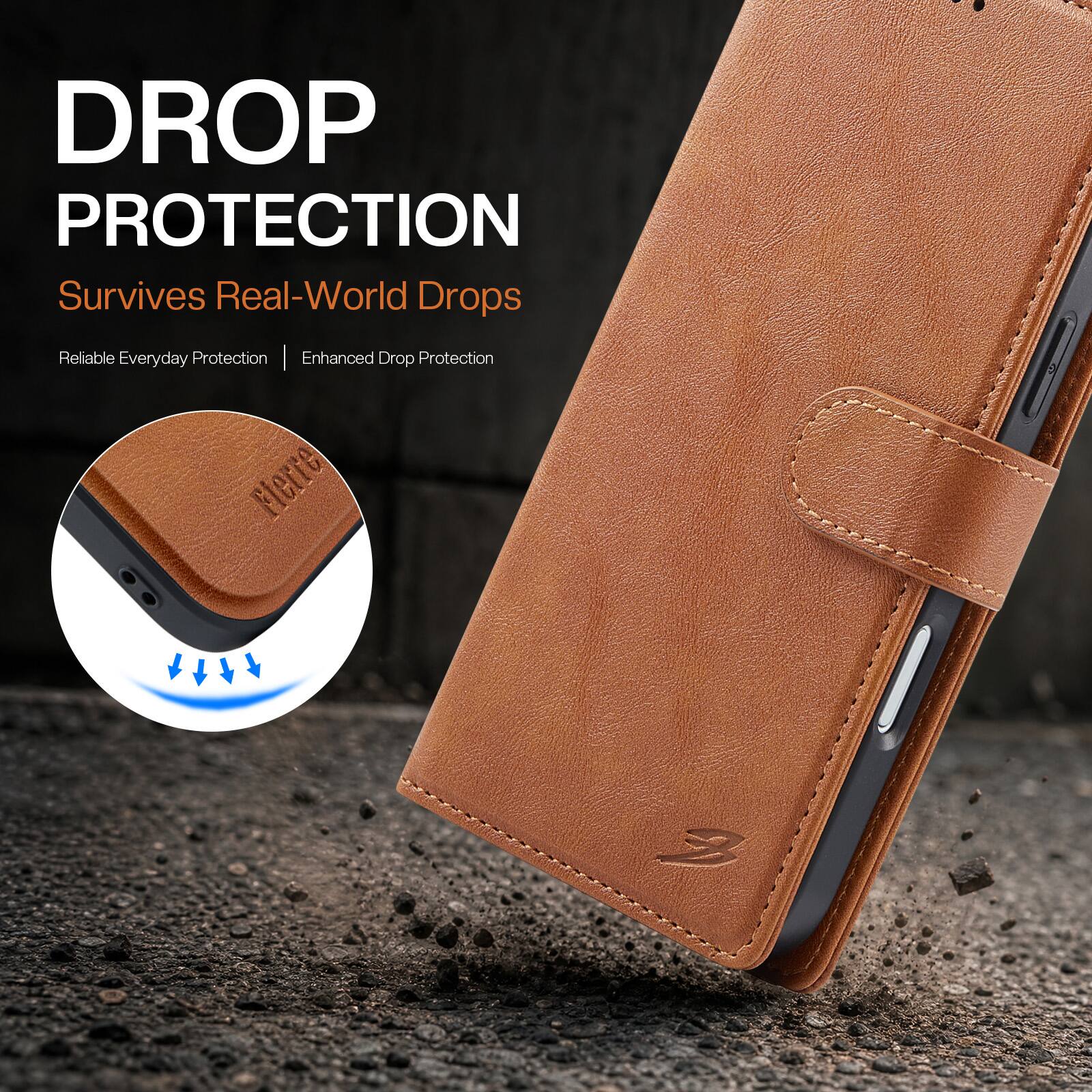 DROP PROTECTION  
Survives Real-World Drops  
Reliable Everyday Protection | Enhanced Drop Protection