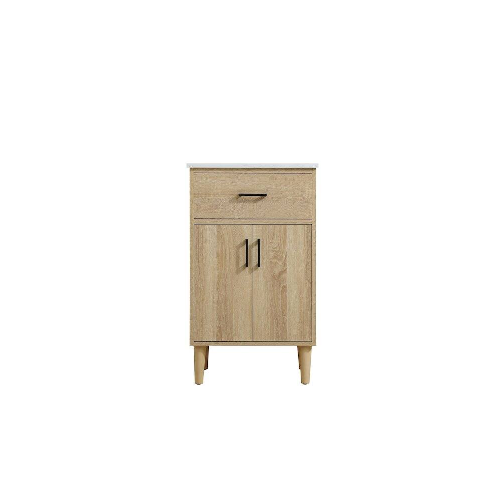 Alt View 3. Elegant Kitchen and Bath - Chandler 20 Inch Single Bathroom Vanity In Mango Wood - Mango Wood.