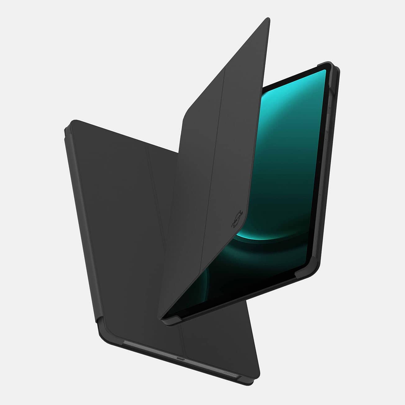 Itskins - Essential Folio Case For Samsung Galaxy Tab S9 Fe, Black - Multi