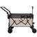 Front. Ecooso - Multi-Functional Folding Wagon Cart, Rotating Handle, All-Terrain Wheels, Large Capacity for Groceries and Outdoor Use - Gray & khaki.