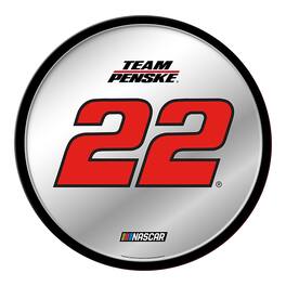 The Fan-Brand - Joey Logano 17.5" Modern Disc Mirrored Wall Sign - Multicolor