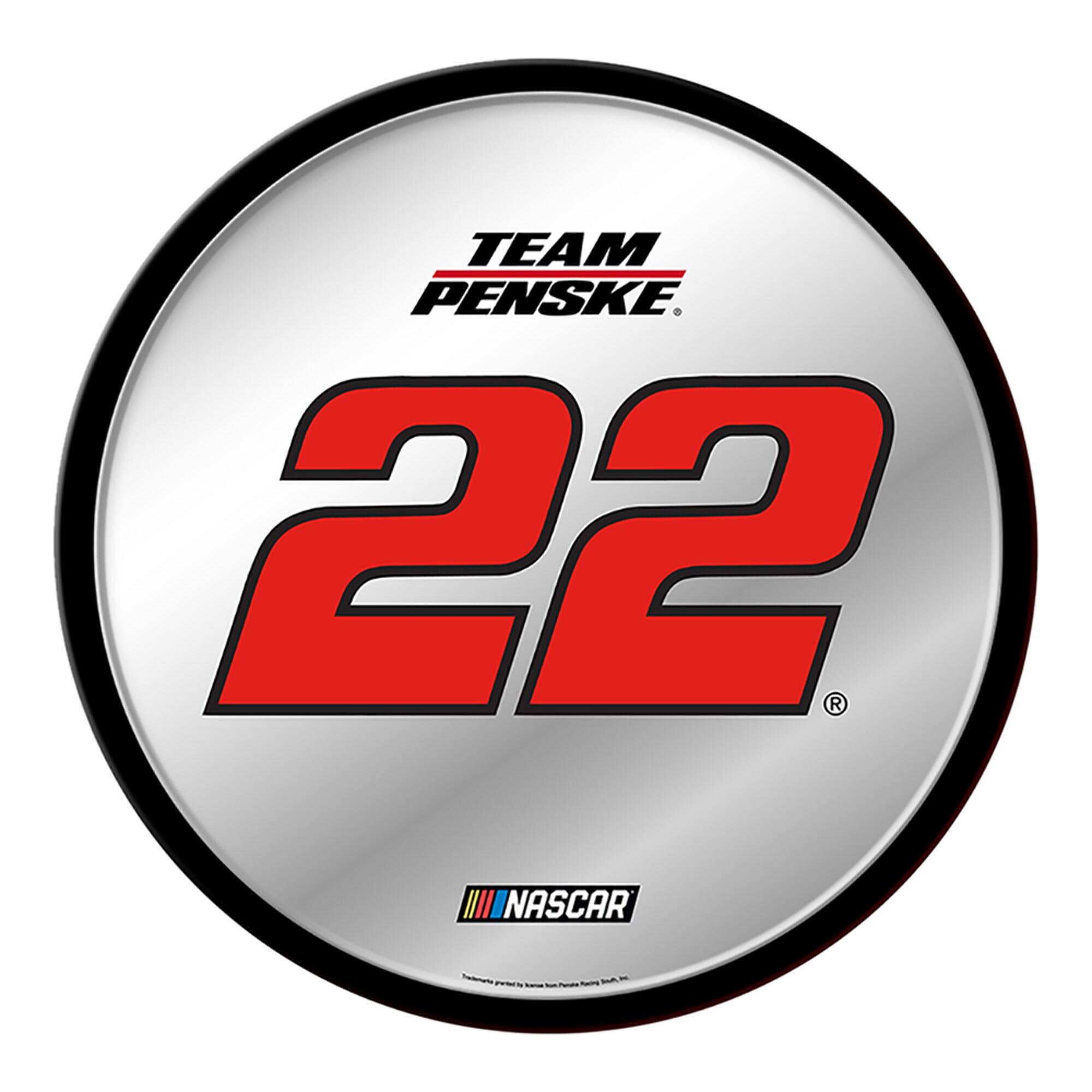 Joey Logano 17.5" Modern Disc Mirrored Wall Sign