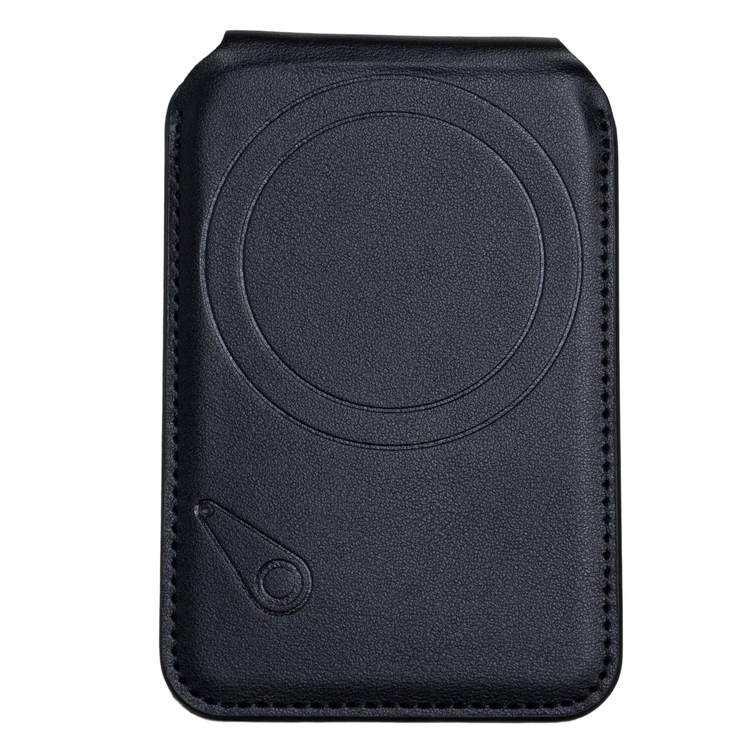 Alt View 2. Scapade - MagCard Pro MagSafe Compatible Magnetic Card Holder Wallet with Kickstand, Apple Find My Tracker - Black.