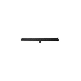 Alfi - 32" Matte Stainless Steel Linear Shower Drain with Groove Holes - Black