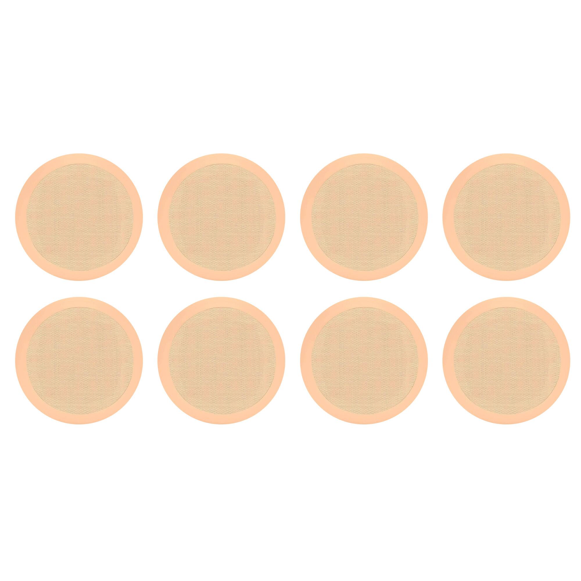 Front. Pyle - Pyle PDIC Series 250W 8" Round Flush Mount In Wall/In Ceiling Speakers, 4 Pair.