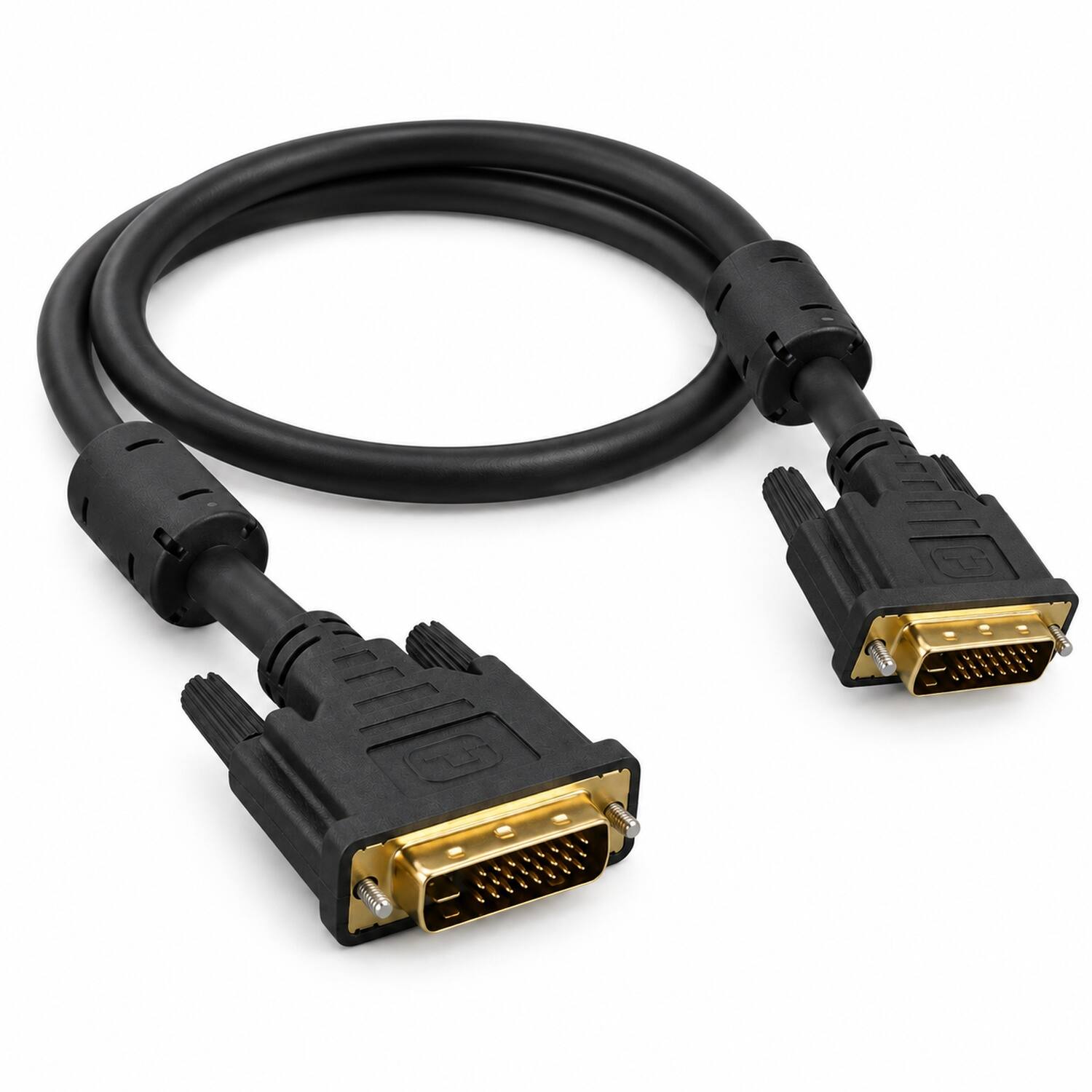 Angle. Sanoxy - 3m DVI-I Dual Link Digital / Analog Video Male to Male Cable - Black.