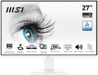 MSI - Pro MP273AW 27" IPS LCD FHD 100Hz 1ms Free Sync Monitor ,Built-in Speakers (DisplayPort, HDMI,VGA port ) - Matte White - Front_Zoom