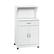 Angle. Sauder - Microwave/kitchen Glacier White Cart - Soft White.