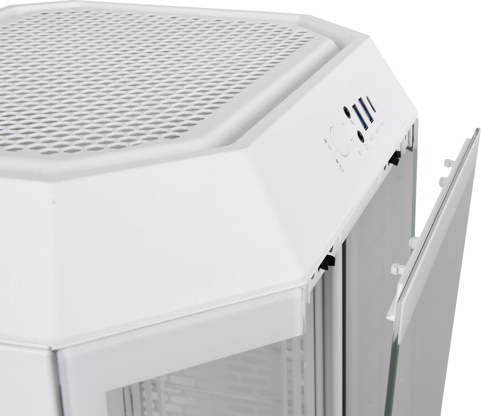 Alt View 25. Thermaltake - The Tower 300 Micro ATX PC Case - Snow.