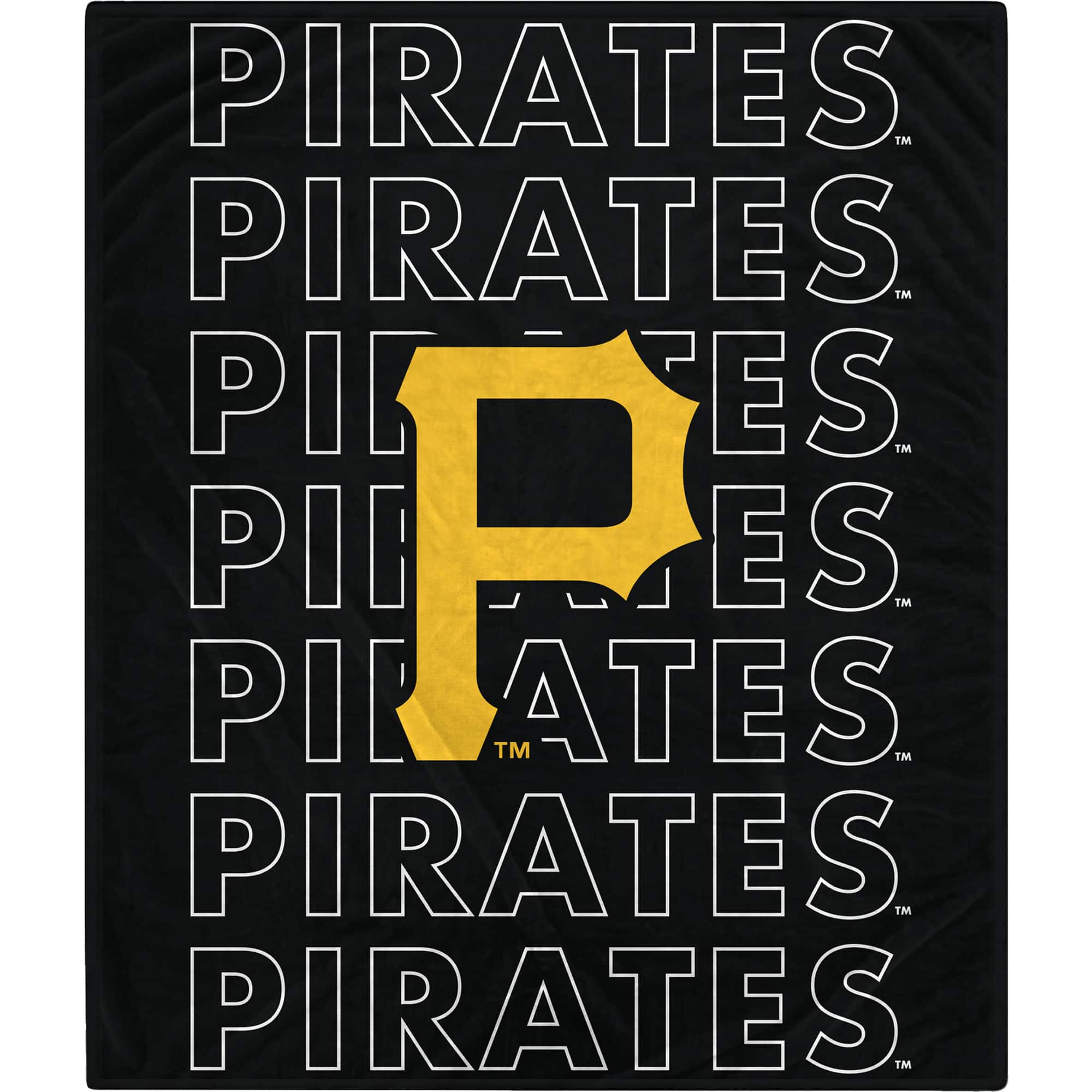 Pegasus - Pittsburgh Pirates 60" x 70" Echo Wordmark Lightweight Blanket - Multicolor