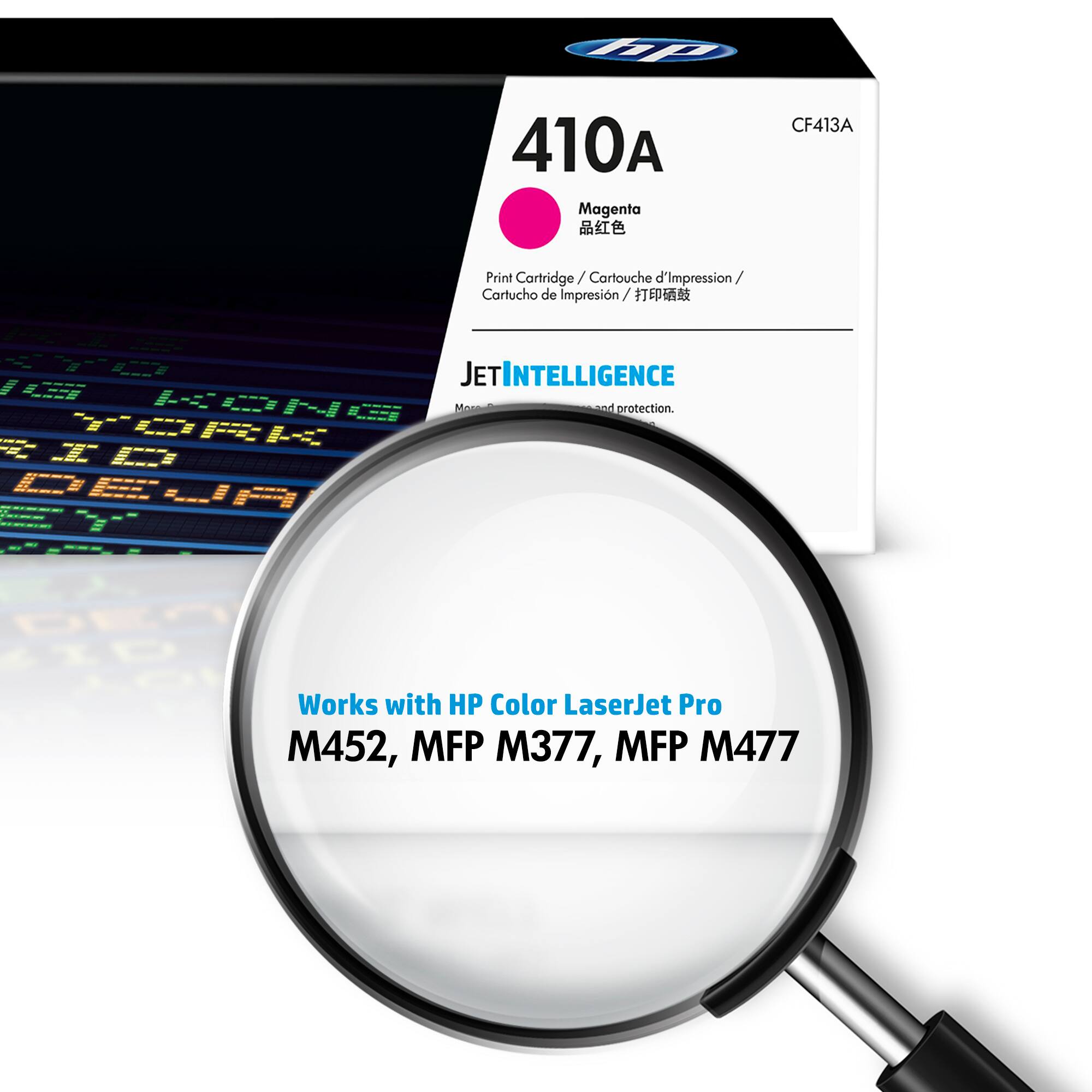 Alt View 1. HP - 410A Toner Cartridge - Magenta.