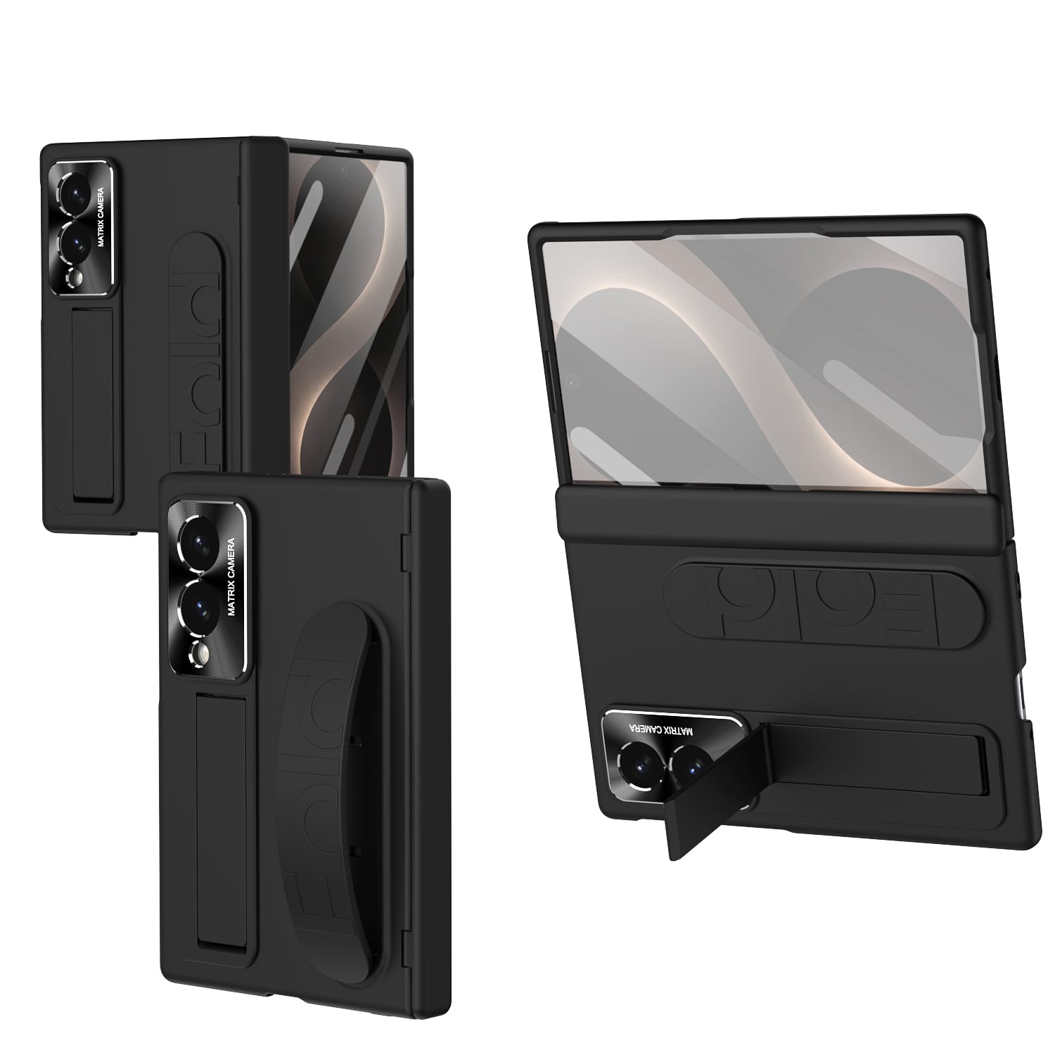 Dteck - Full Body Case for Samsung Galaxy Z Fold8,Shockproof Slim Stand Cover with Hinge Protection,Built-in Screen Protector - Black price history on PriceWatchPro