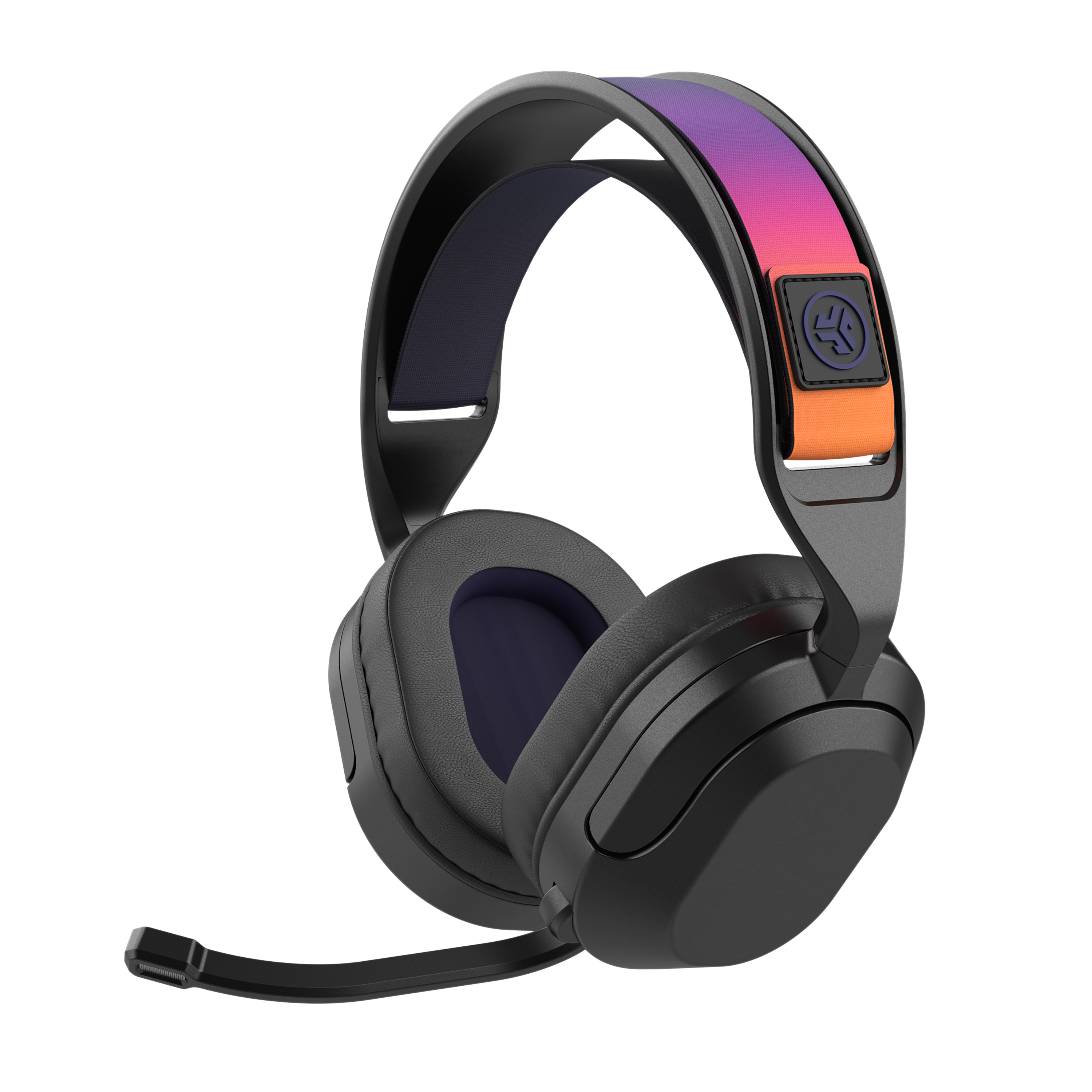 Alt View 1. JLab - Nightfall Wireless Bluetooth Gaming Over the Ear Headset - Black.