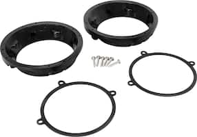 Scosche - 6.5" Speaker Adapters (Pair) - Black - Front_Zoom