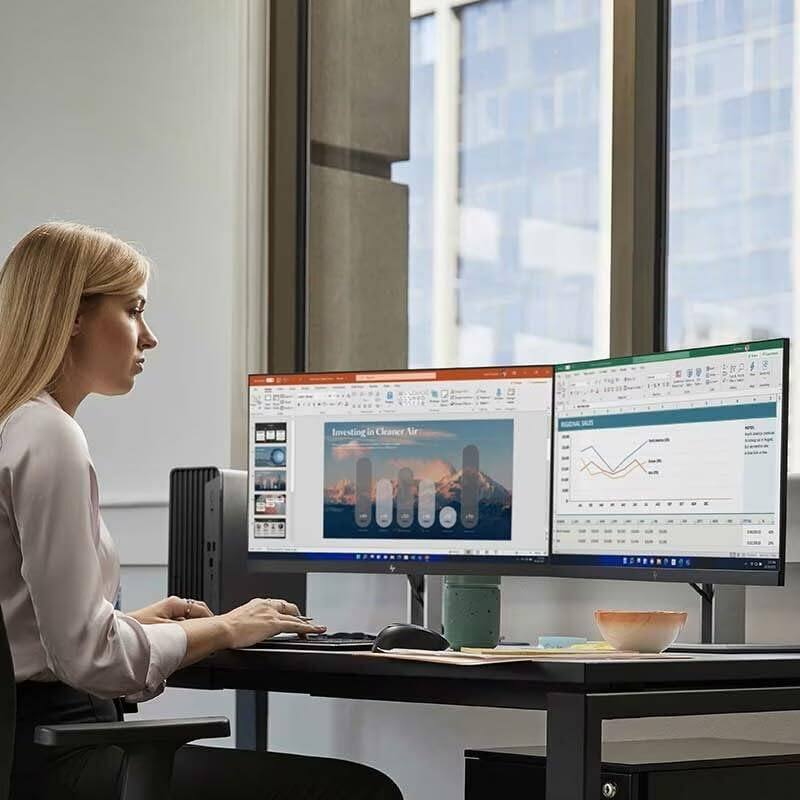 HP ProDesk G9 SFF Desktop Computer| 13th Core i3 CPU| Dual 4K