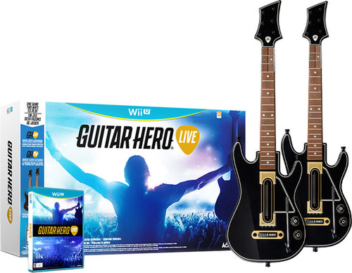 wii and guitar hero bundle